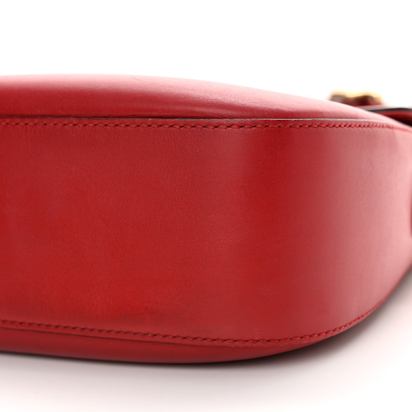 Ruinart Calfskin Medium Lady Web Shoulder Bag Hibiscus Red