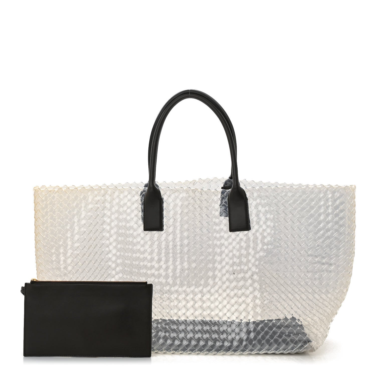 Bottega Veneta PVC Nappa Intrecciato Large Cabat Transparent Fondente 3 of 11