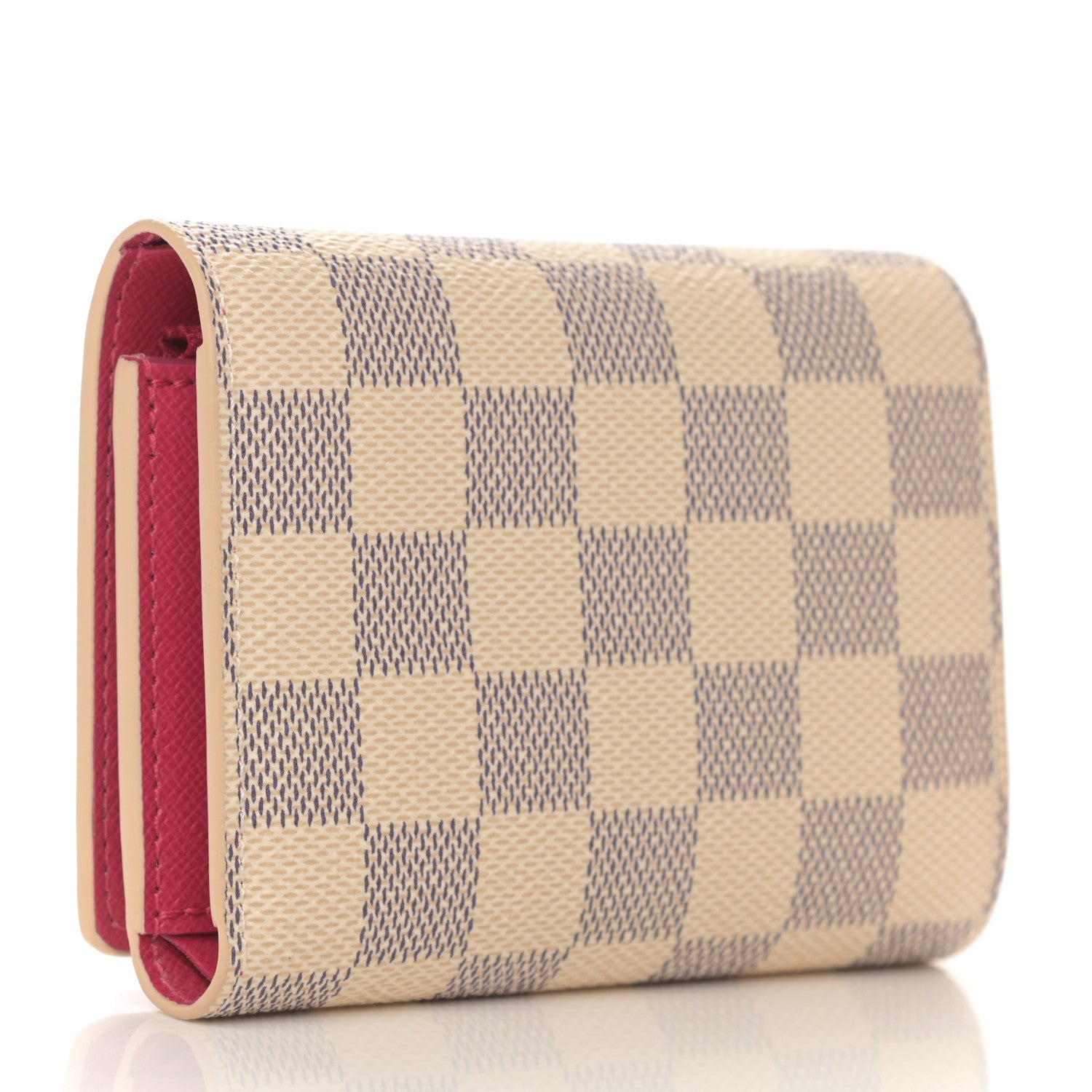 Louis Vuitton Damier Azur 2021 Christmas Animation Hollywood Victorine Wallet Fuchsia 3 of 7
