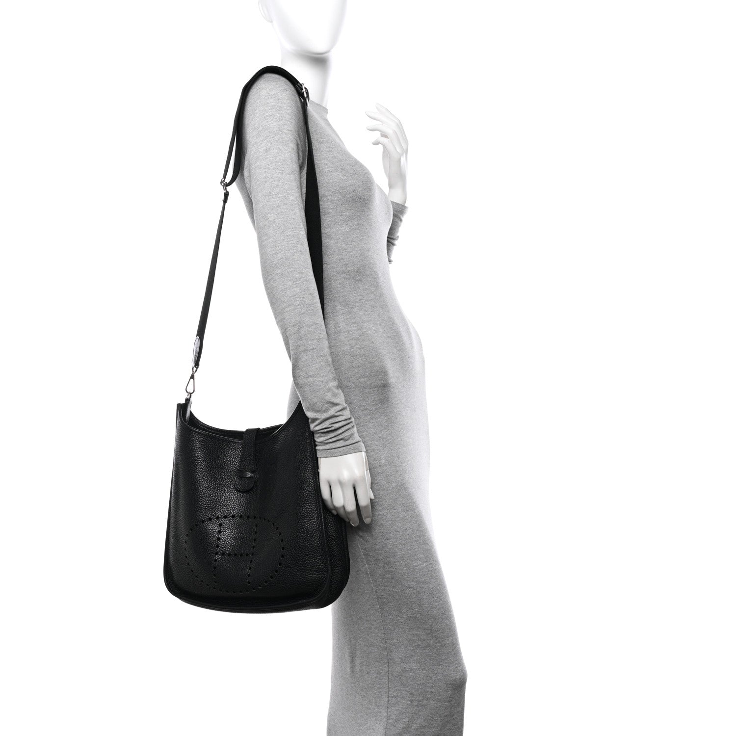 Hermes Taurillon Clemence Evelyne III GM Black 2 of 10