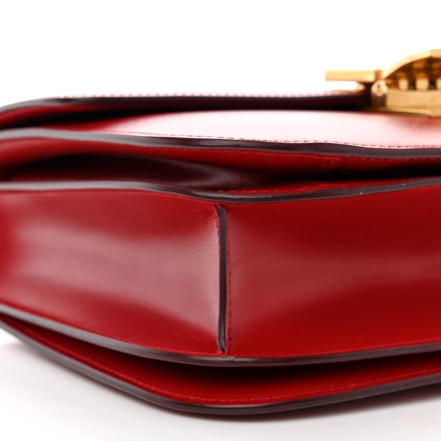 Celine Box Calfskin Medium Classic Box Flap Bag Red 11 of 13