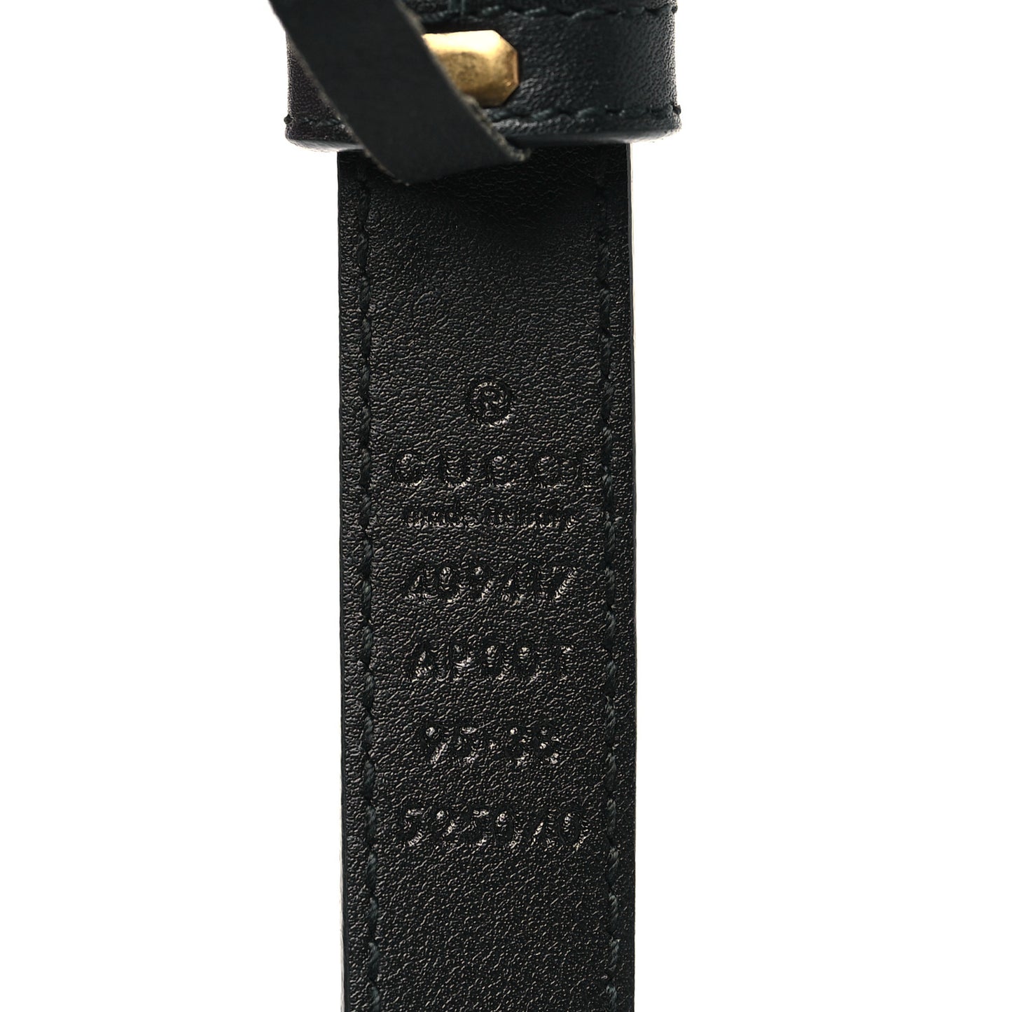 Calfskin Double G 20mm Belt 95 38 Black