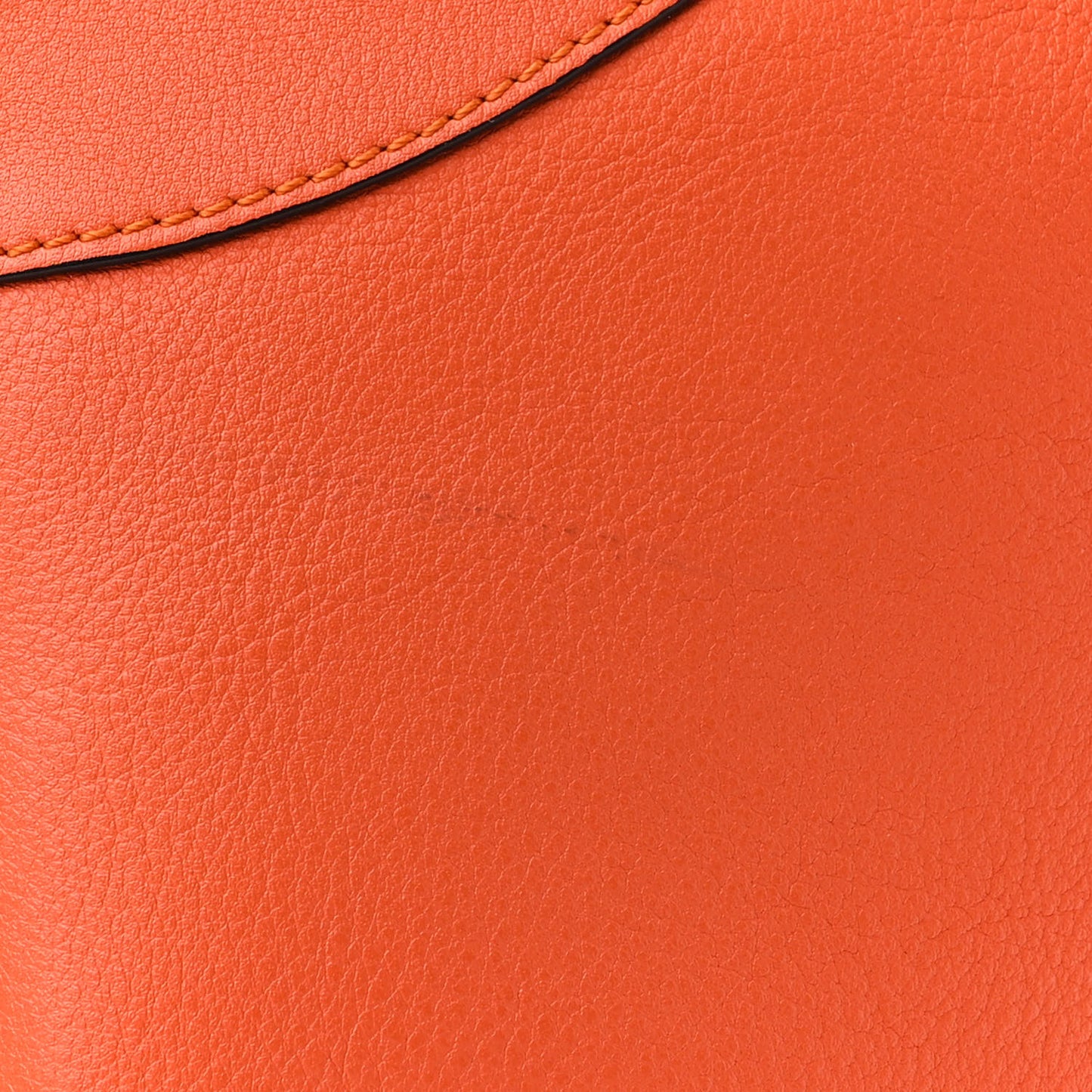 Grained Calfskin Small Hammock Shoulder Bag Apricot Orange