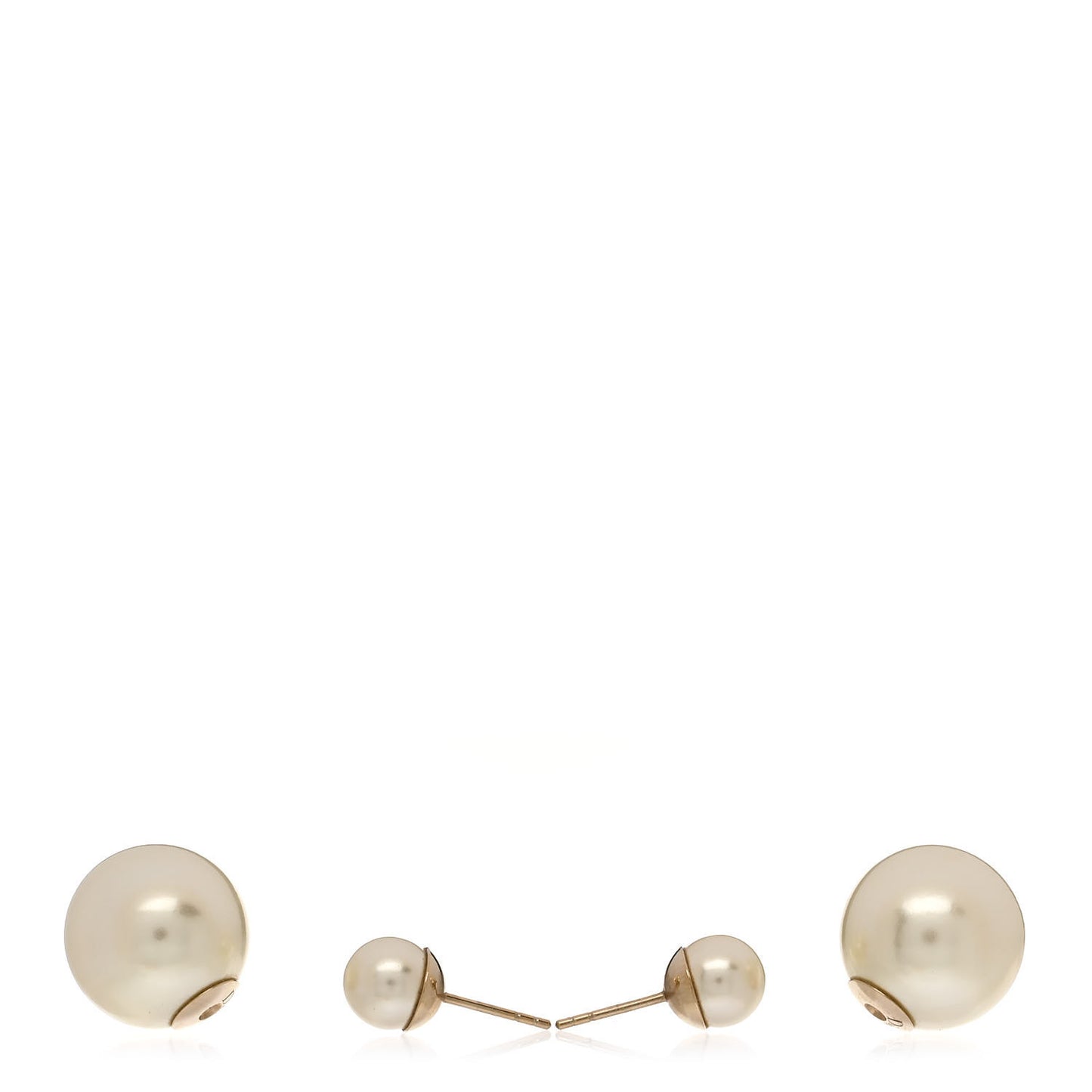 Pearl Mise En Dior Tribal Earrings Gold