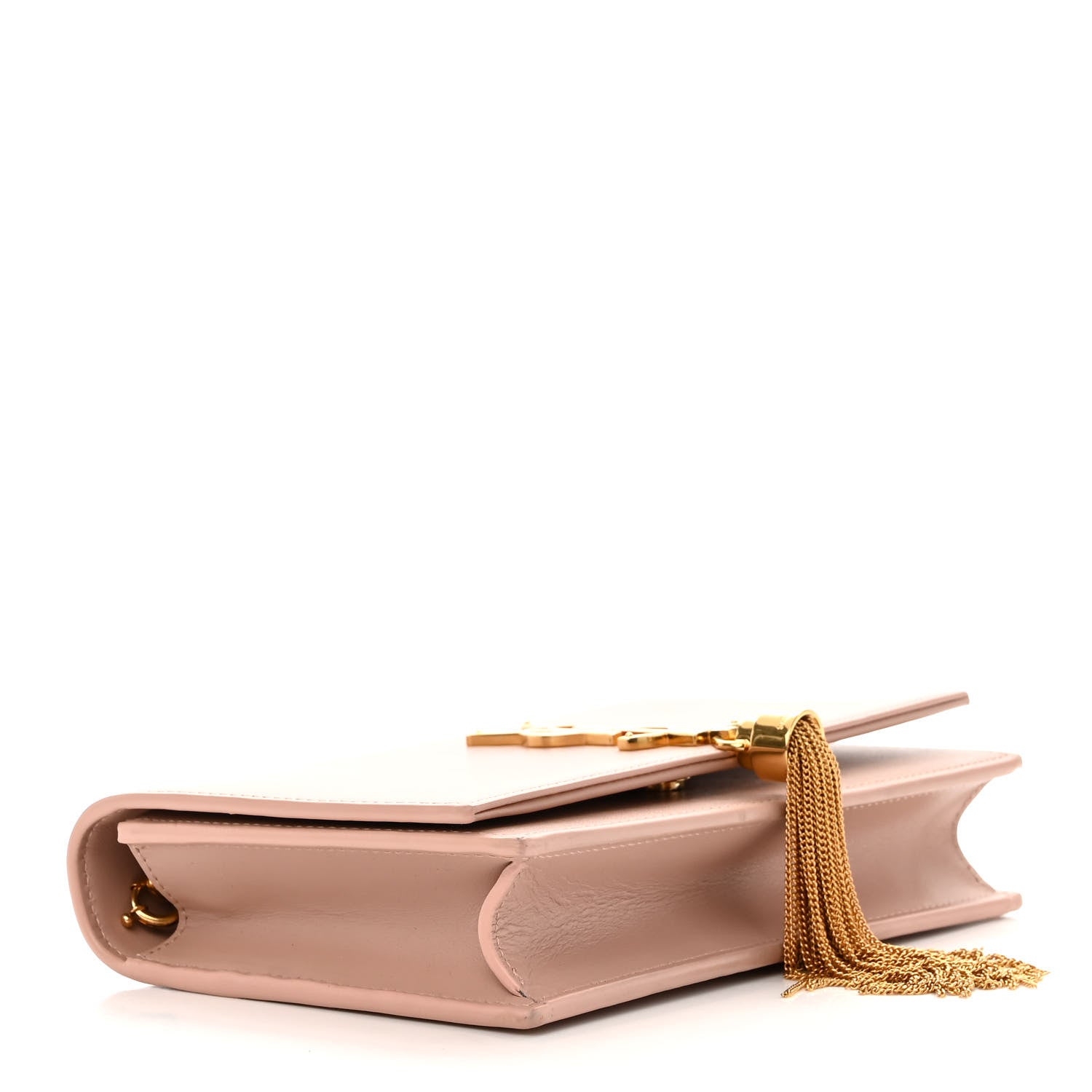 Saint Laurent Smooth Calfskin Classic Monogram Kate Tassel Chain Wallet Pale Pink 4 of 11
