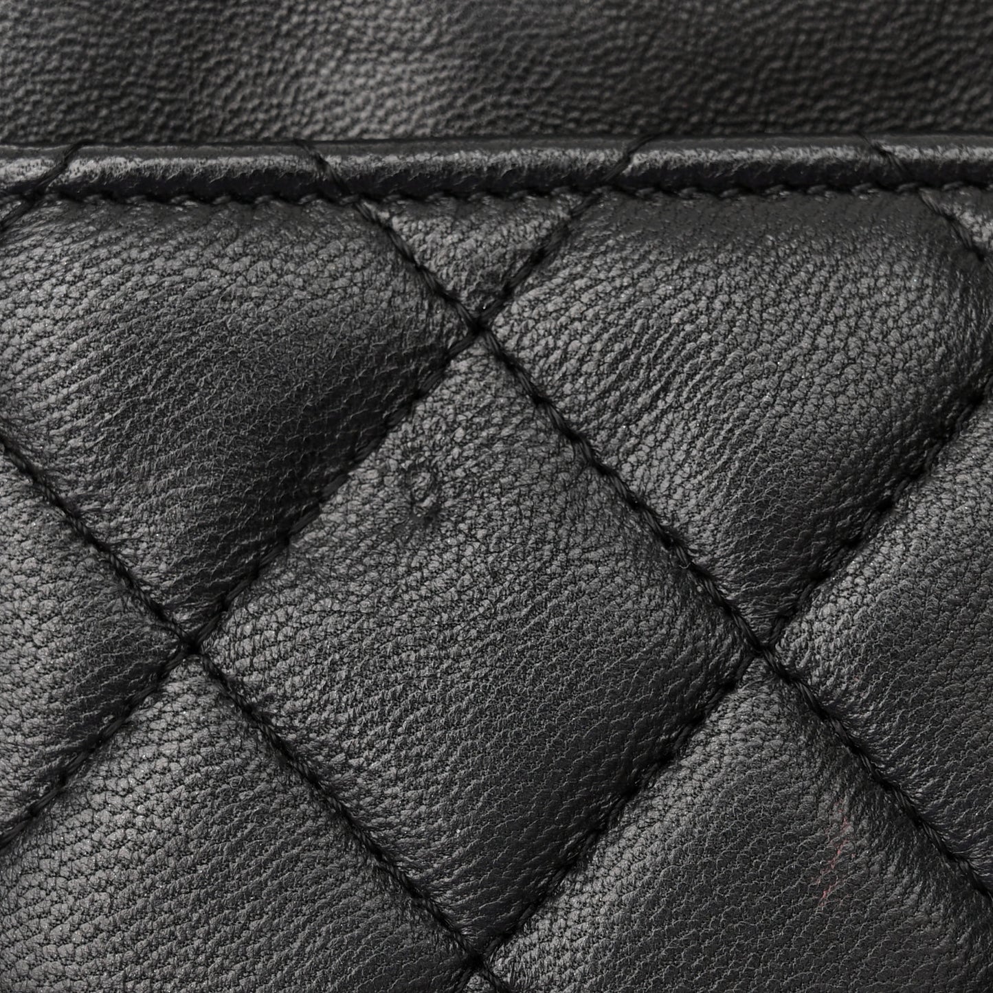 Lambskin Quilted Boy Wallet On Chain WOC Black
