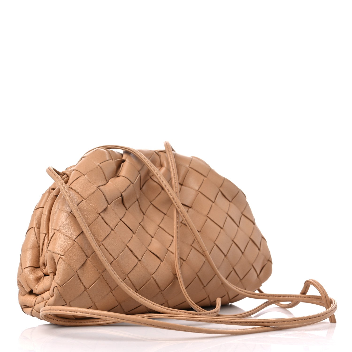 Bottega Veneta Nappa Intrecciato The Mini Pouch Almond 3 of 9