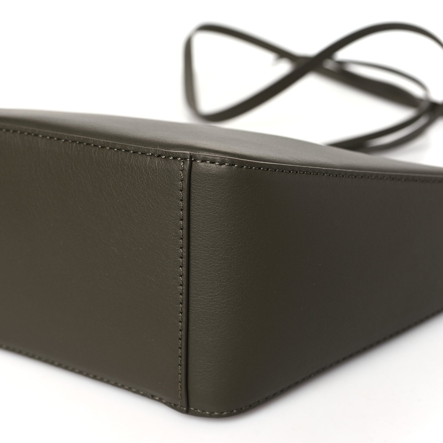 Calfskin Mini Hammock Hobo Dark Khaki Green