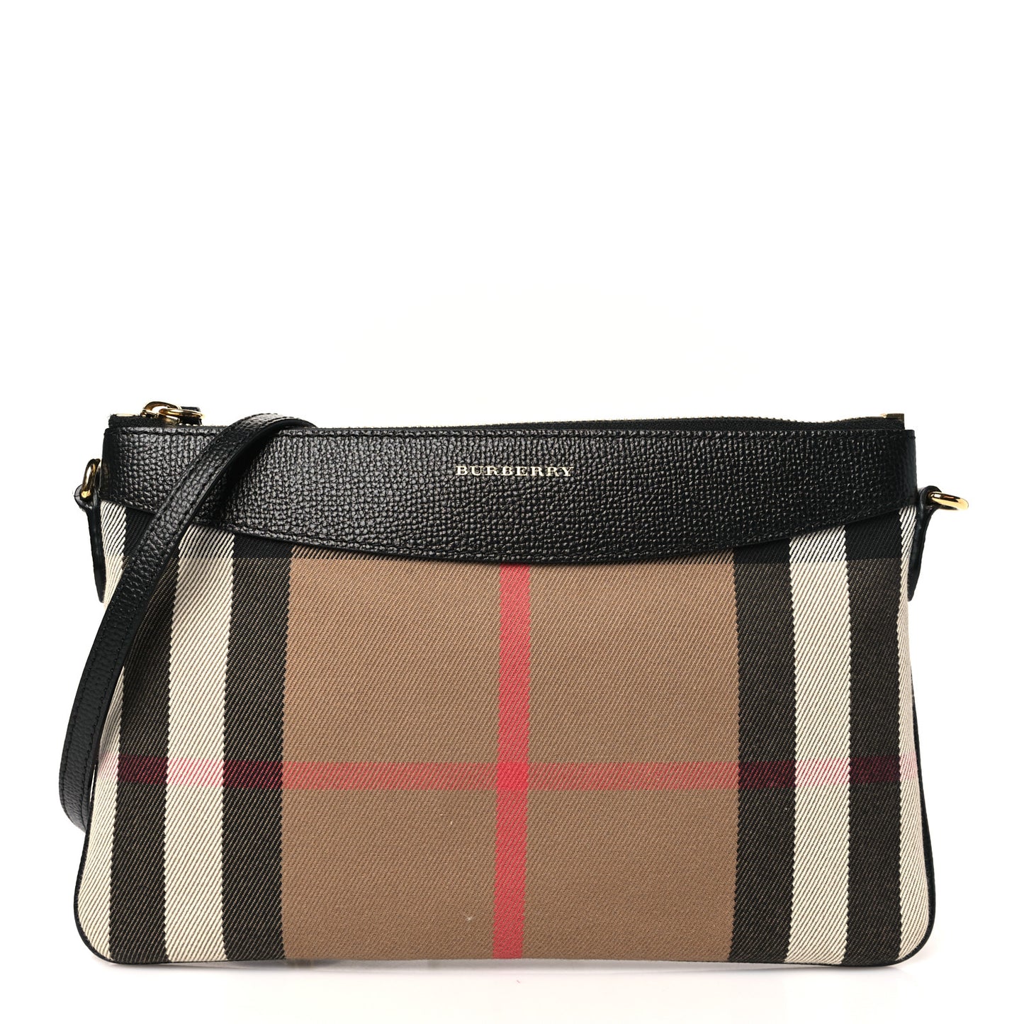 House Check Derby Peyton Crossbody Clutch Bag Black