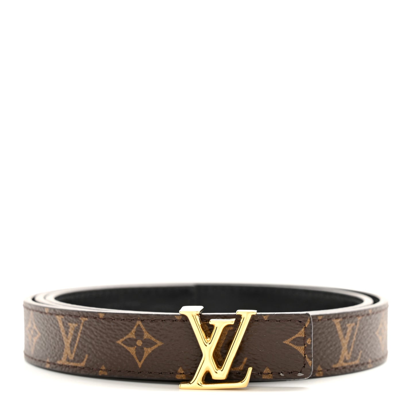 Calfskin Monogram 20mm LV Iconic Reversible Belt 80 32 Black