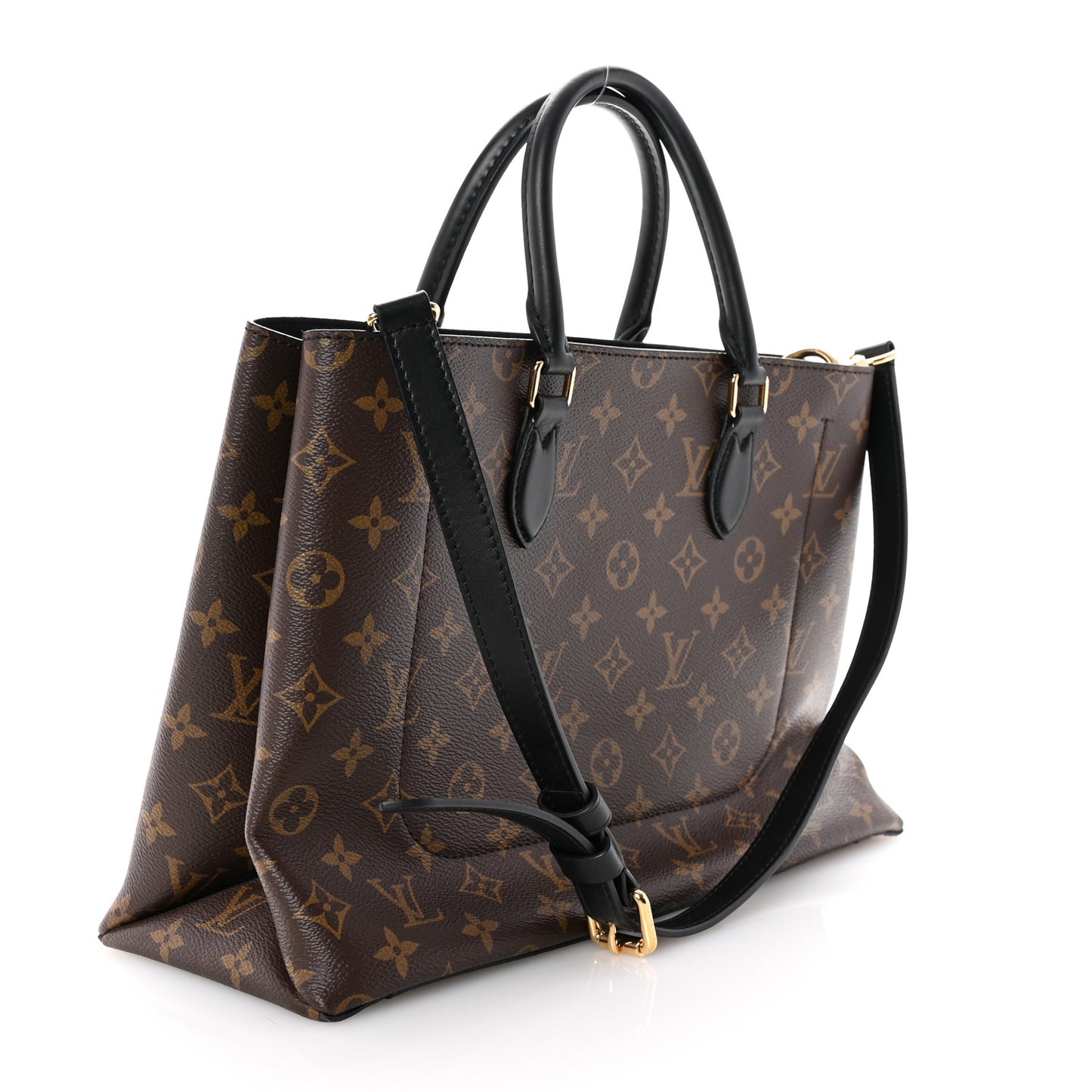 Monogram Flower Tote Black