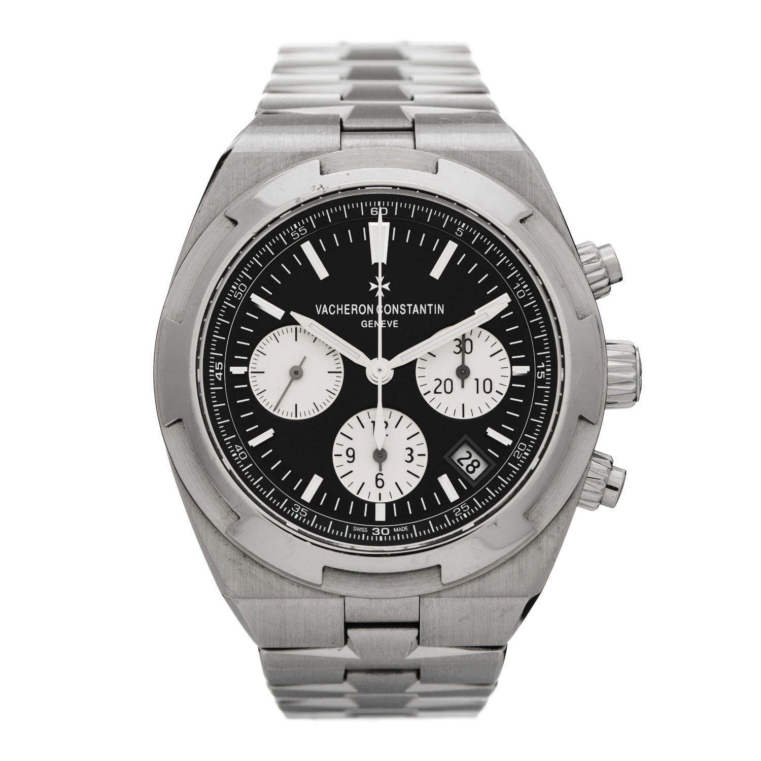 Vacheron Constantin Stainless Steel 42.5mm Overseas Chronograph Automatic Watch Black 5500V/110A-B481 1 of 6