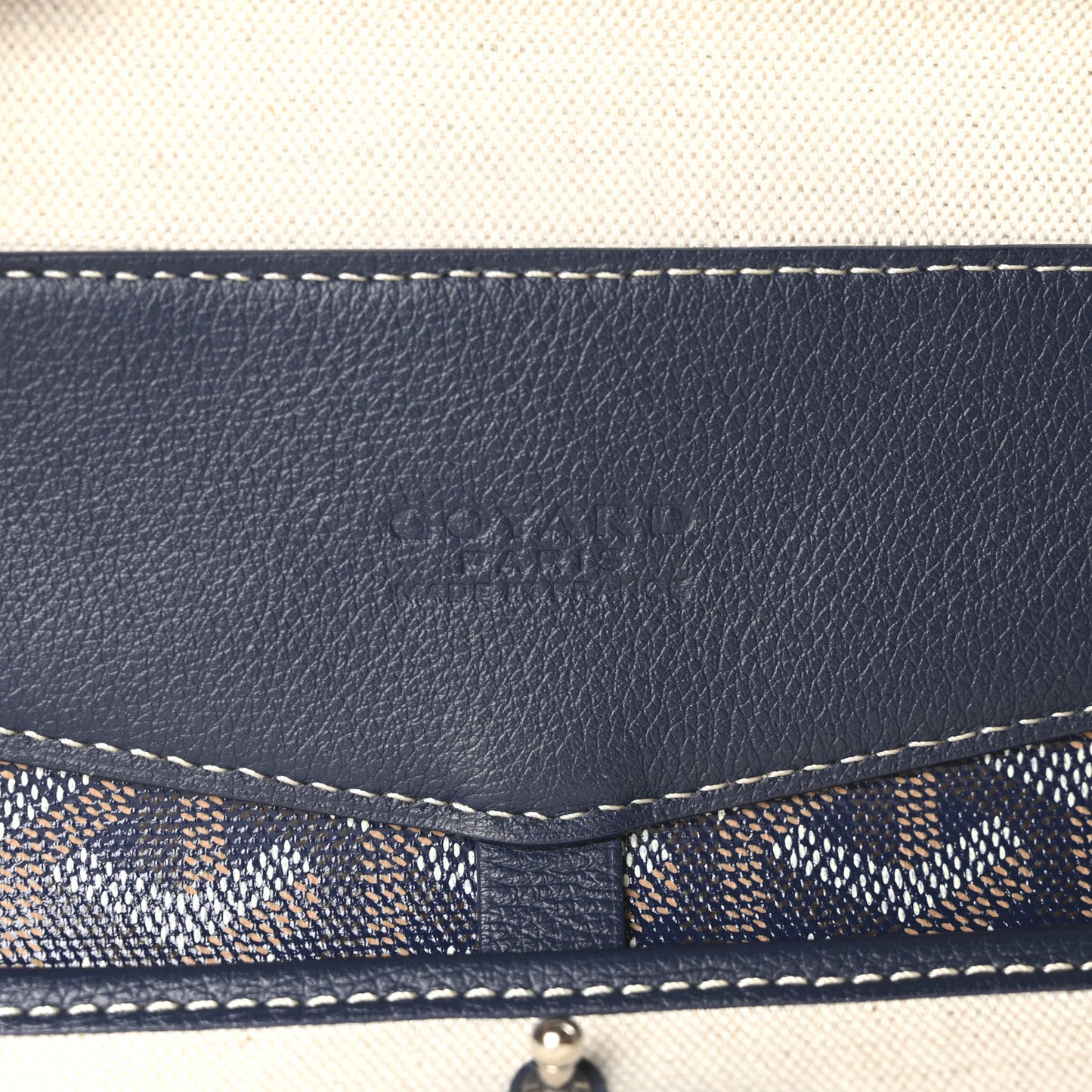 Goyardine Calfskin Cisalpin Backpack Navy