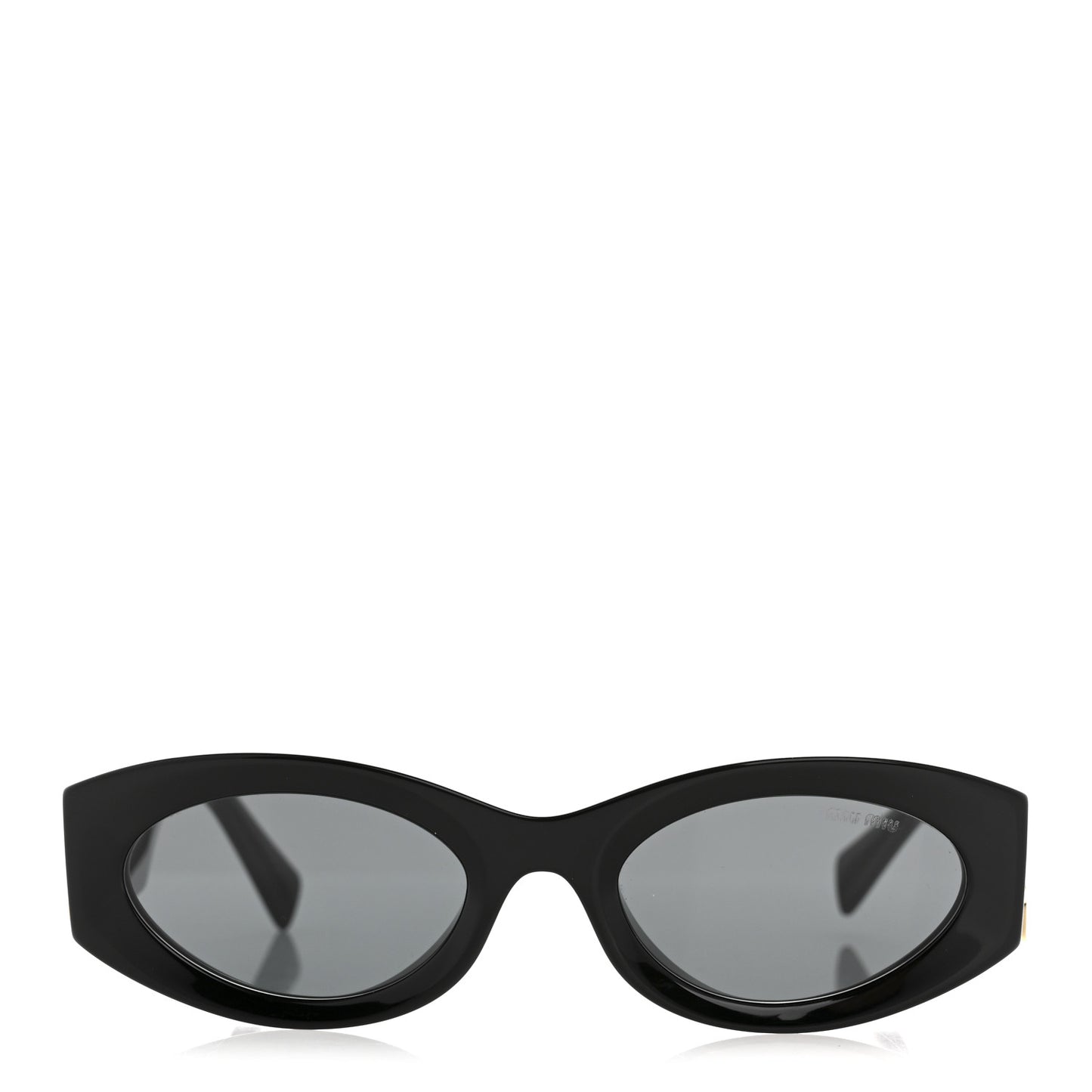 Acetate Oval Glimpse Sunglasses SMU11W Black
