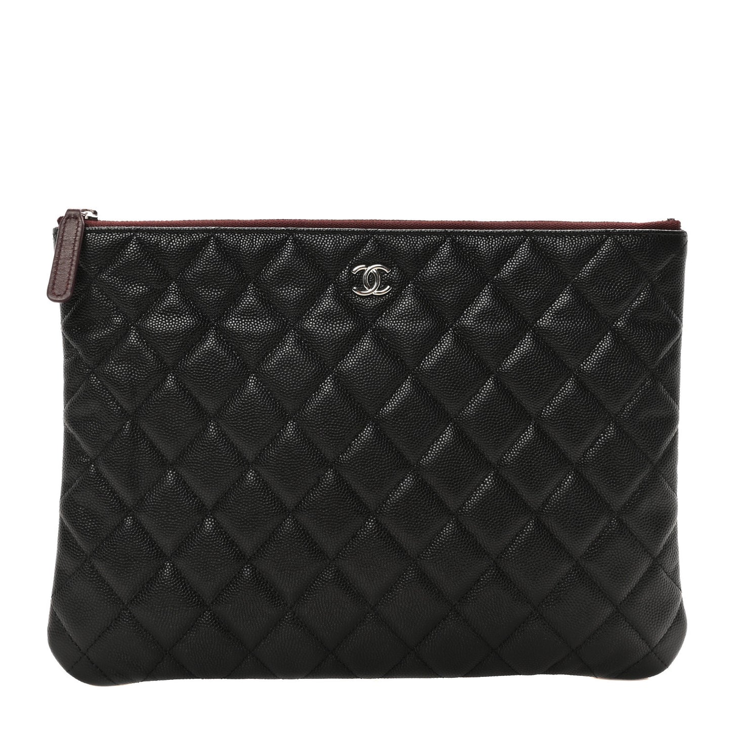 Caviar Quilted Medium Cosmetic Case Black