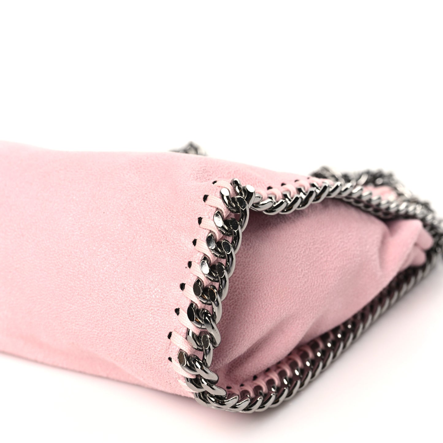 Shaggy Deer Mini Falabella Fold Over Tote Pink