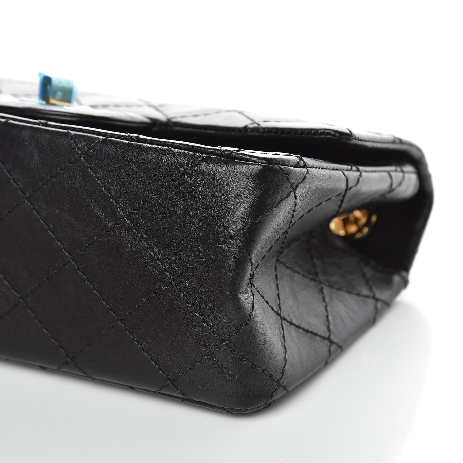 Chanel Aged Calfskin Quilted 2.55 Reissue Mini Flap Black 9 of 9