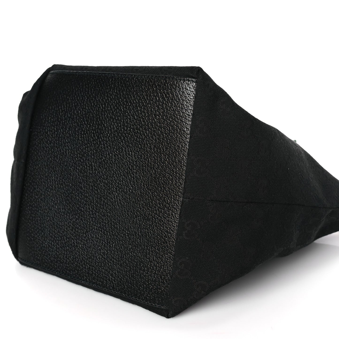 GG Monogram Small Web Handle Bucket Tote Black