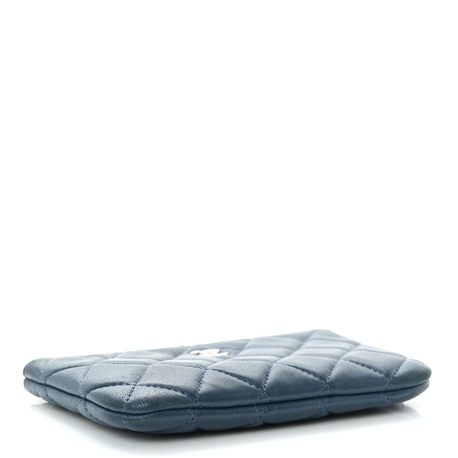 Chanel Lambskin Quilted Small Cosmetic Case Navy 4 of 10