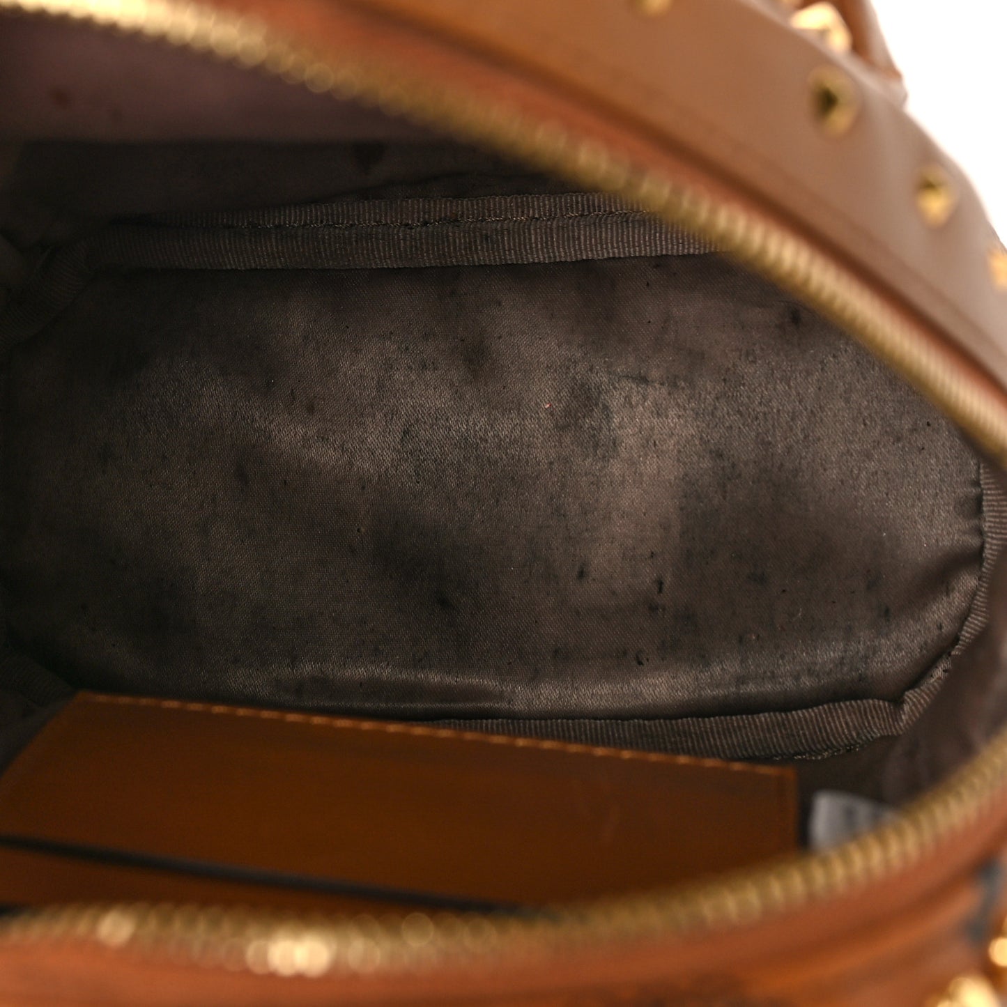 Visetos Swarovski X-Mini Stark Diamond Backpack Cognac