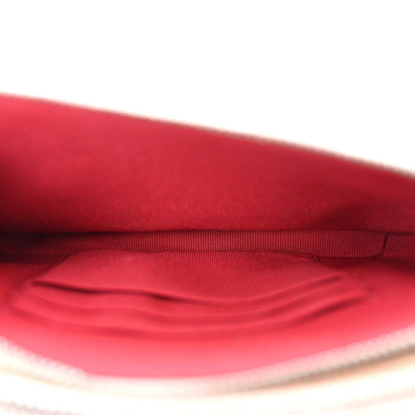 Aged Calfskin Quilted Small Gabrielle Clutch With Chain Beige Black