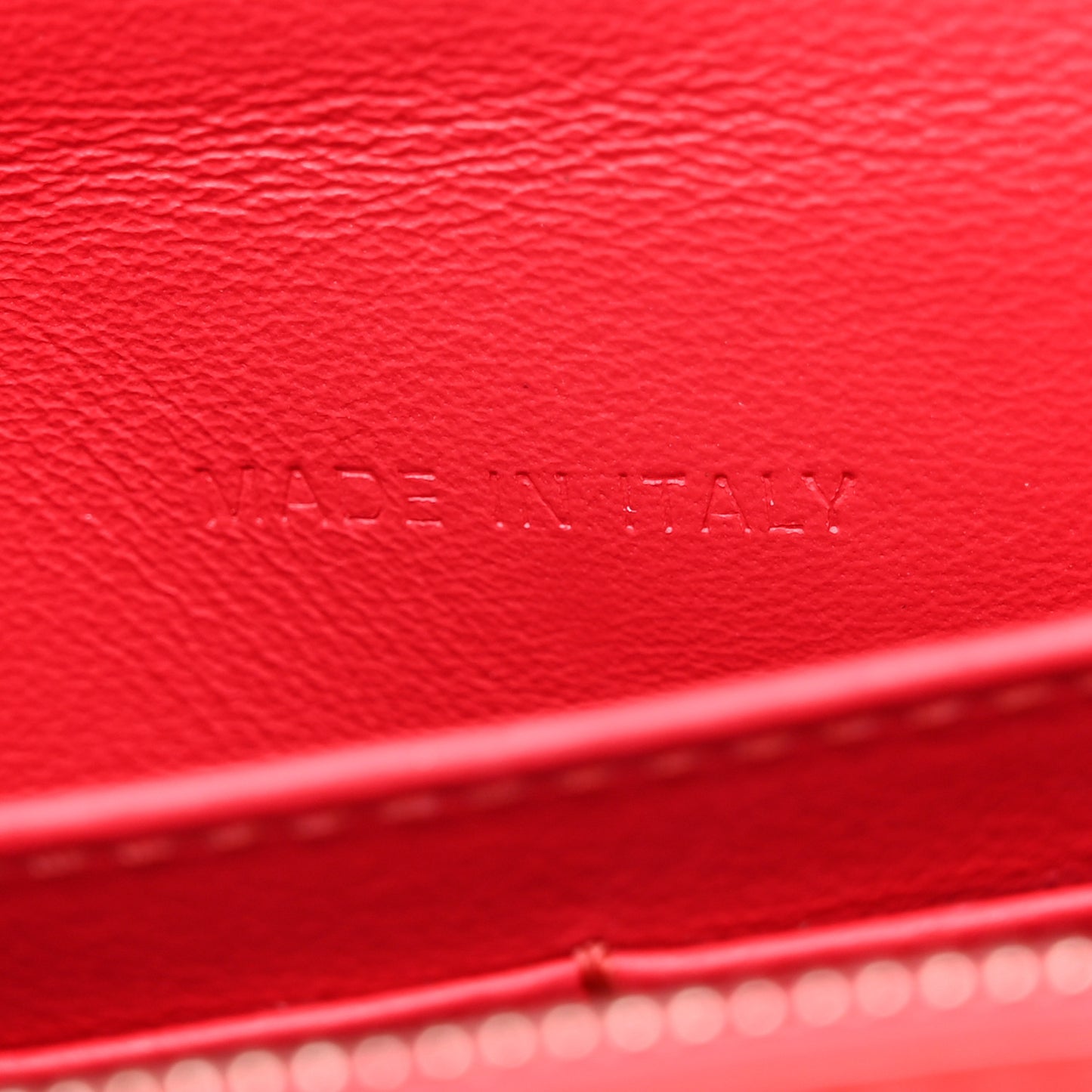 Patent Tribale Chain Wallet Red