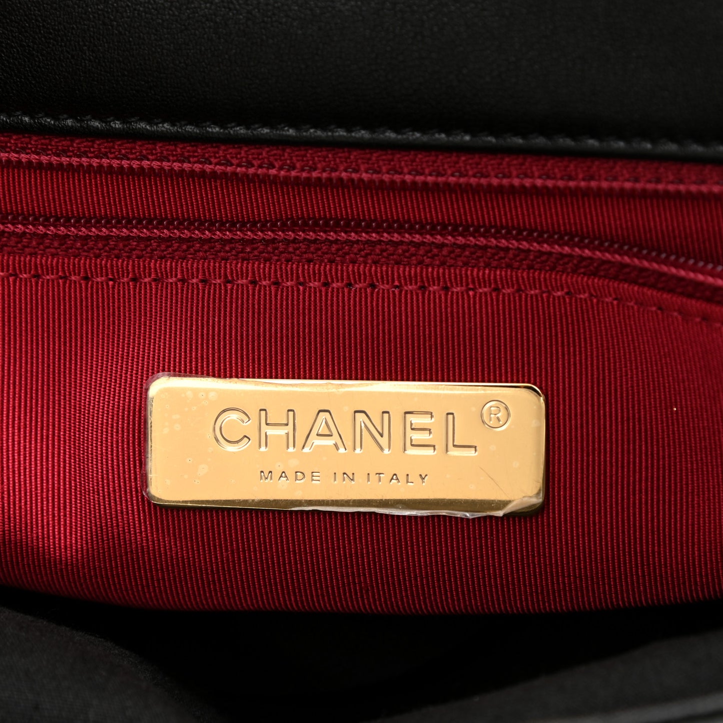 Lambskin Quilted Medium Chanel 19 Flap Black