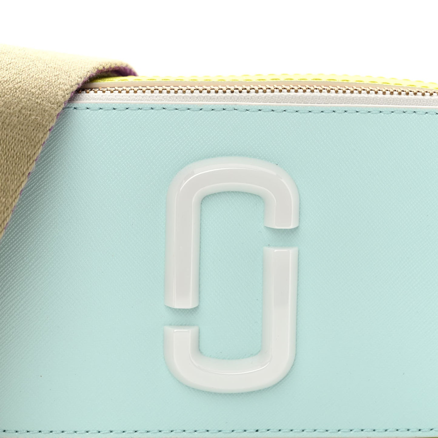 Saffiano Ceramic Snapshot Camera Bag Light Blue Multi
