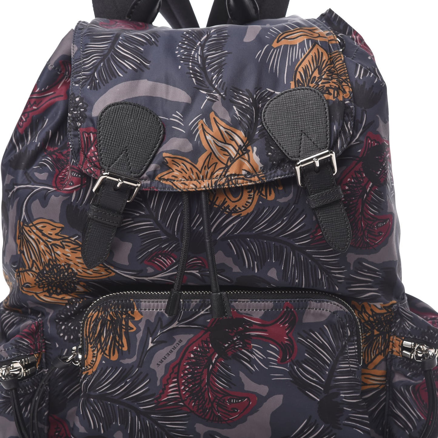 Nylon Beasts Print Large Rucksack Backpack Blue