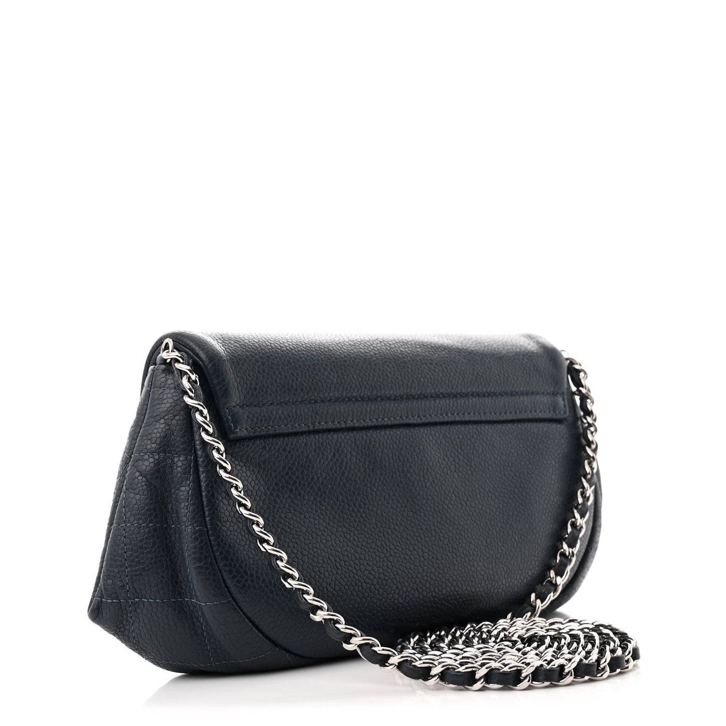Caviar Half Moon Wallet On Chain WOC Dark Blue