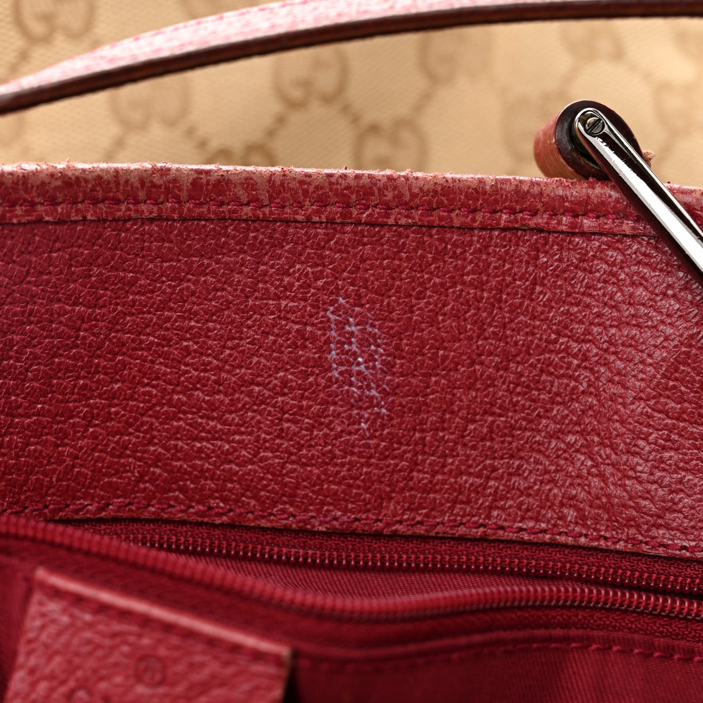 Monogram Large Eclipse Tote Red