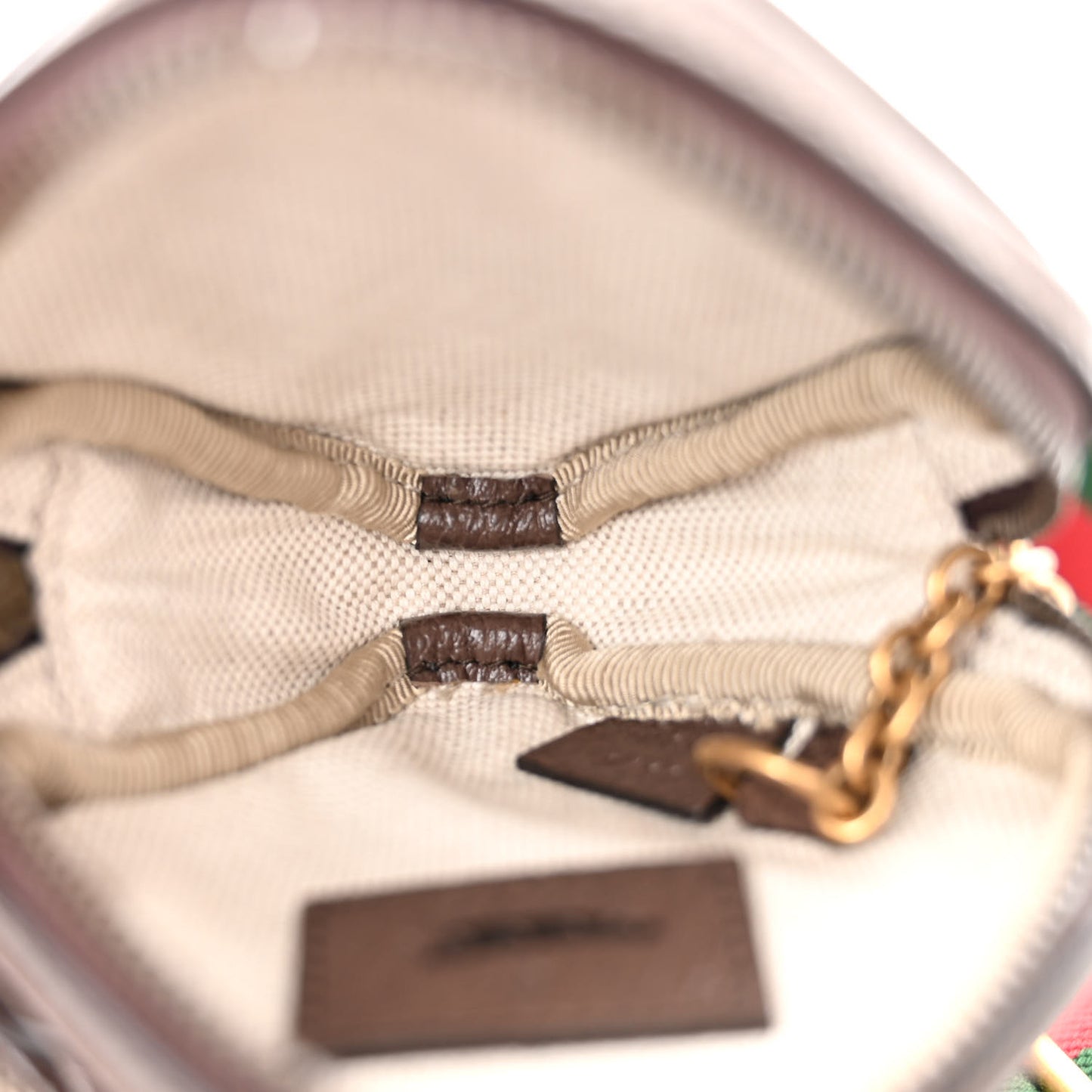GG Supreme Monogram Web Ophidia Mini Multiway Bag Beige Ebony