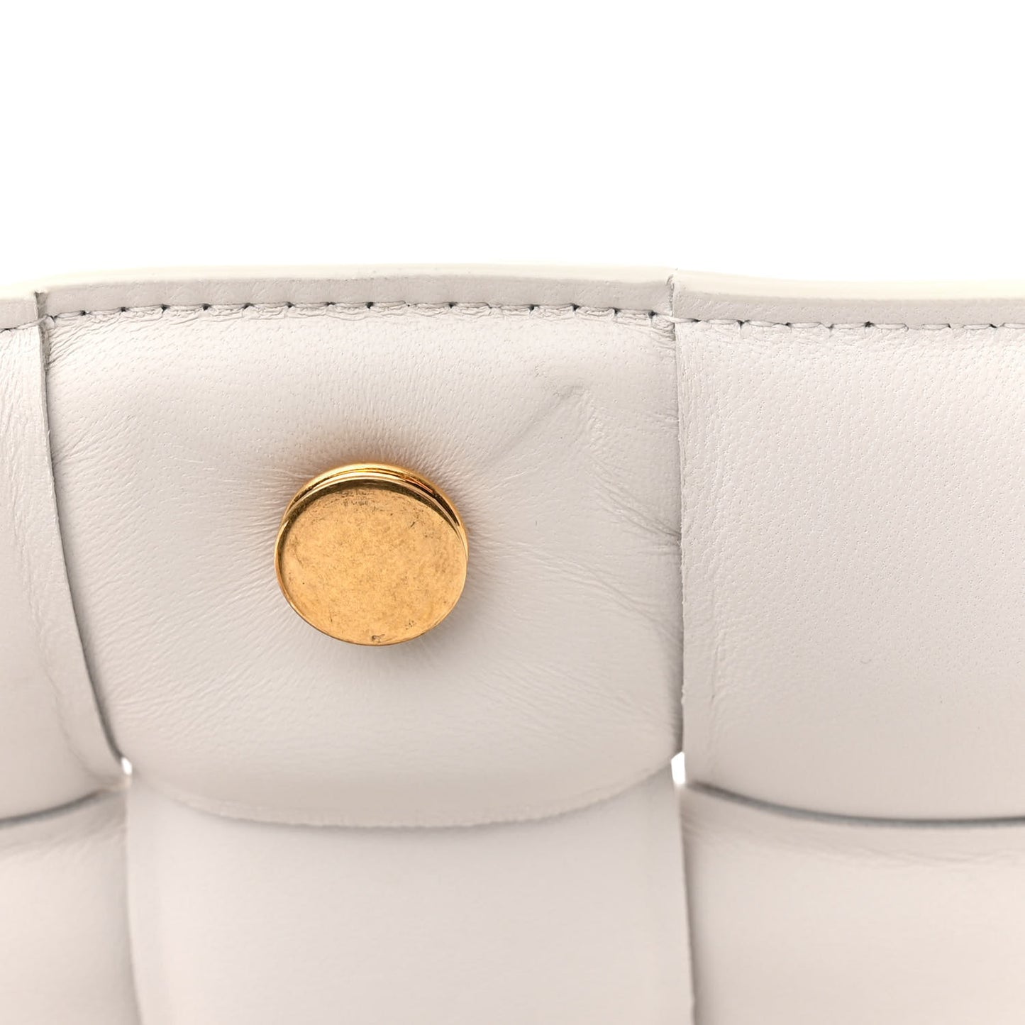 Nappa Maxi Intreccio Padded Cassette Crossbody Bag Chalk