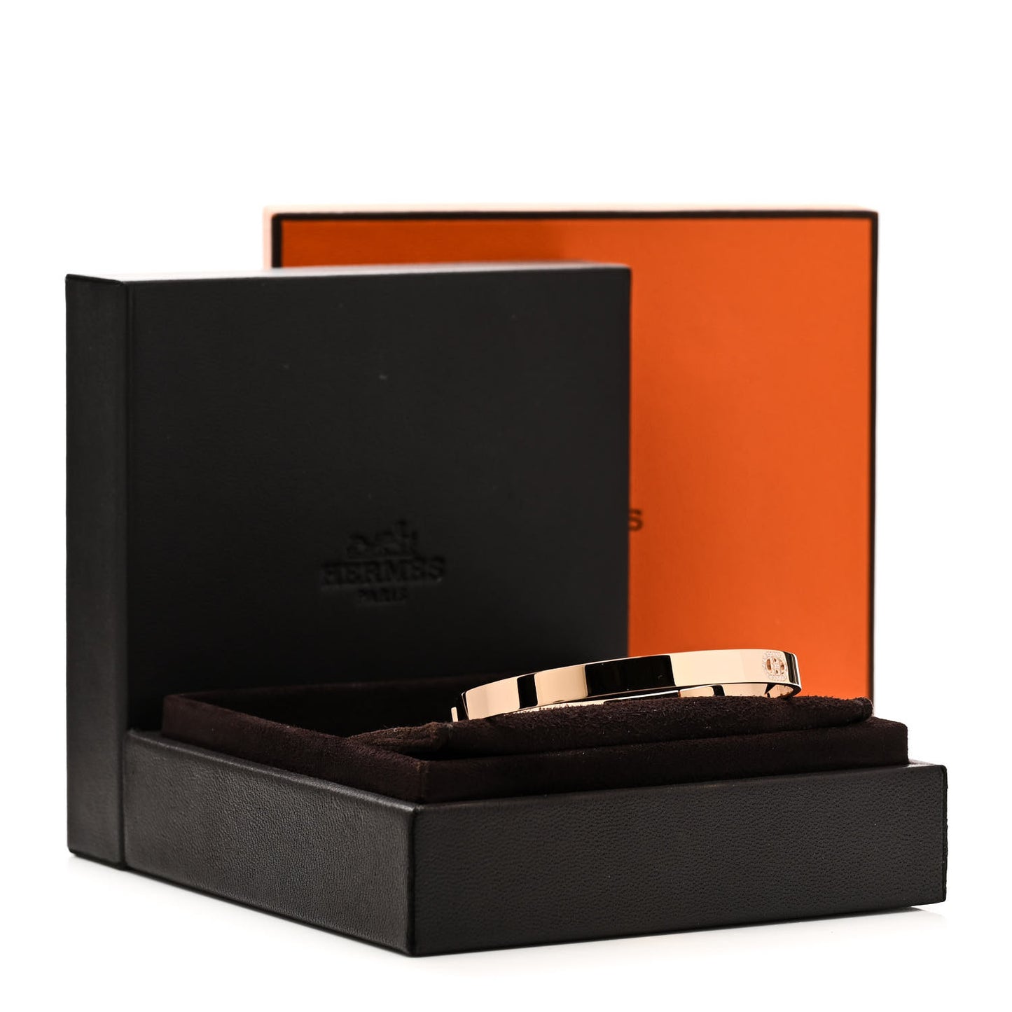 18K Rose Gold Diamond PM H D'Ancre Bracelet ST