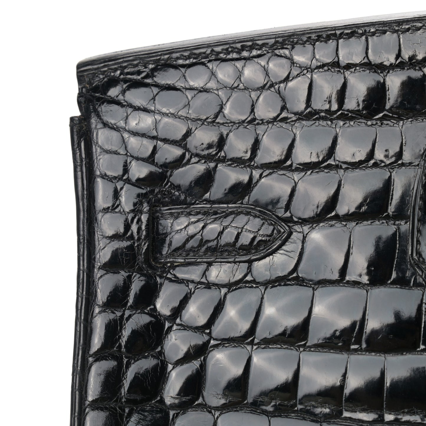 Shiny Niloticus Crocodile Birkin 35 Black