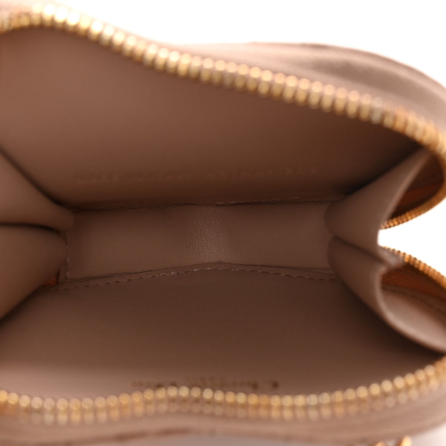 Calfskin Cannage Dioramour Caro Heart Pouch With Chain Rose Des Vents