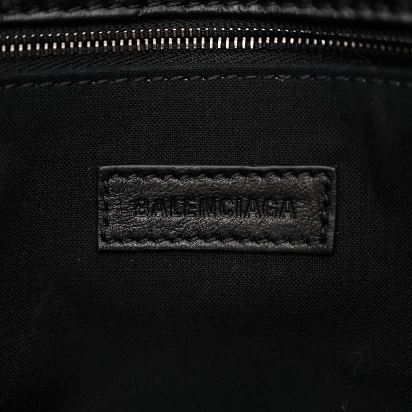 Crushed Calfskin Quilted Matte Black Hardware Large Crush Carry All Tote Bag Black