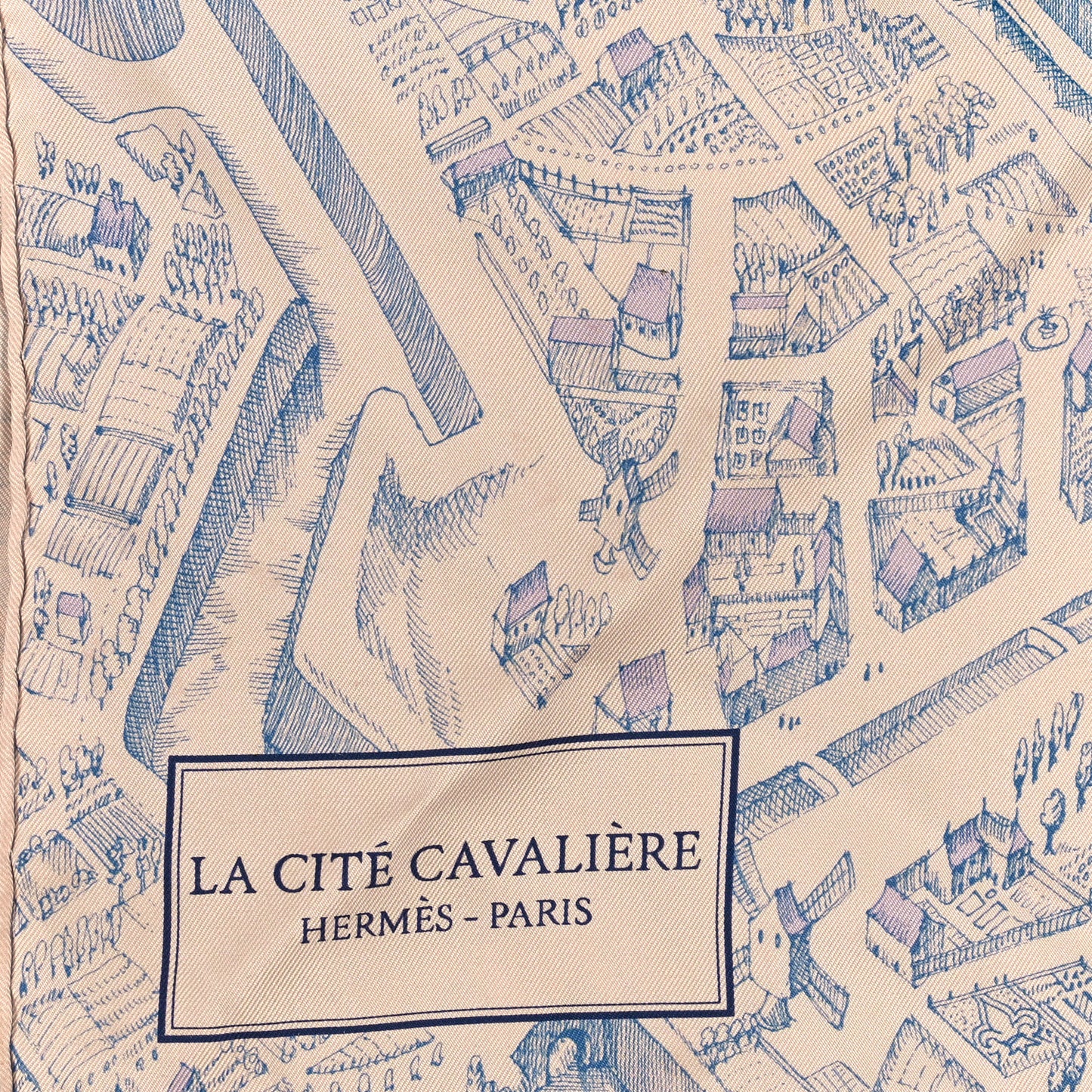 Silk La Cite Cavaliere Scarf 90 Rose The Blue Jean