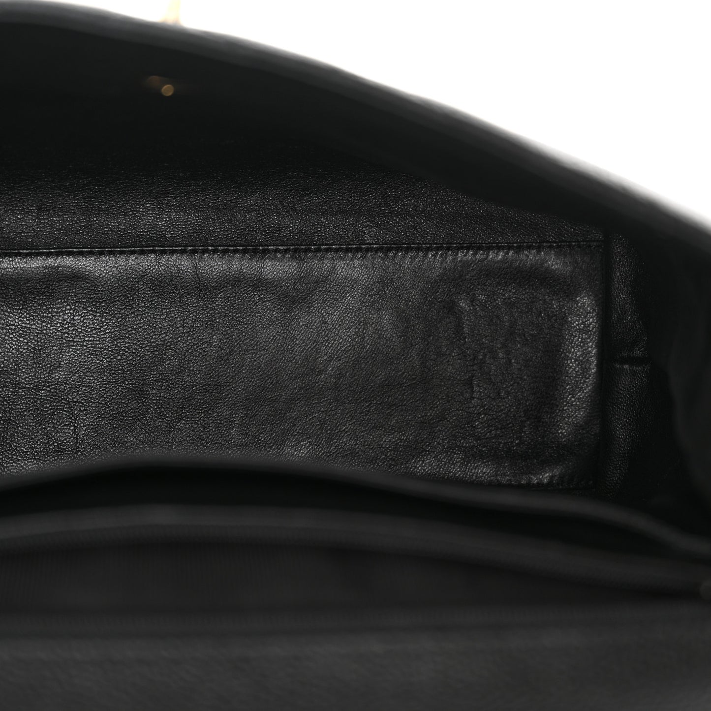 Caviar Quilted Jumbo Kelly Flap Black