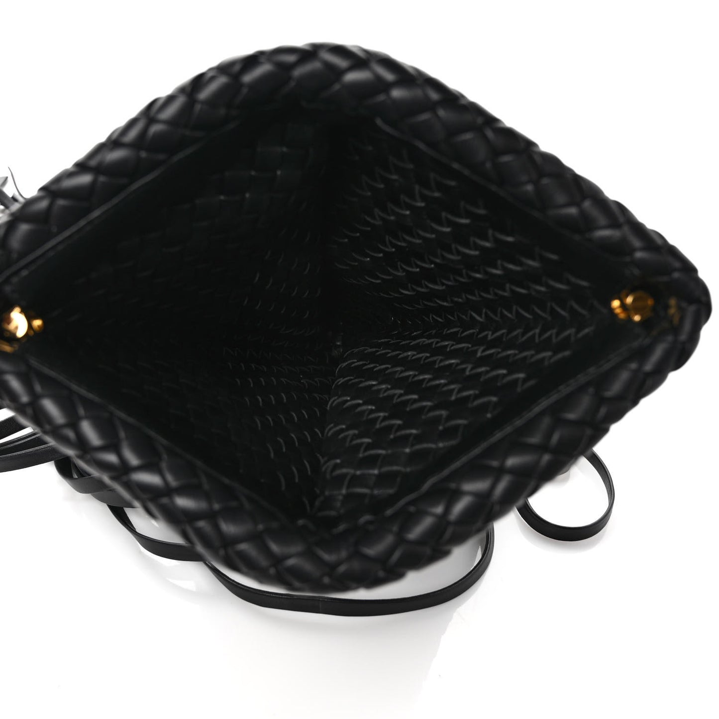 Nappa Intrecciato The Fringe Crisscross Bag Black