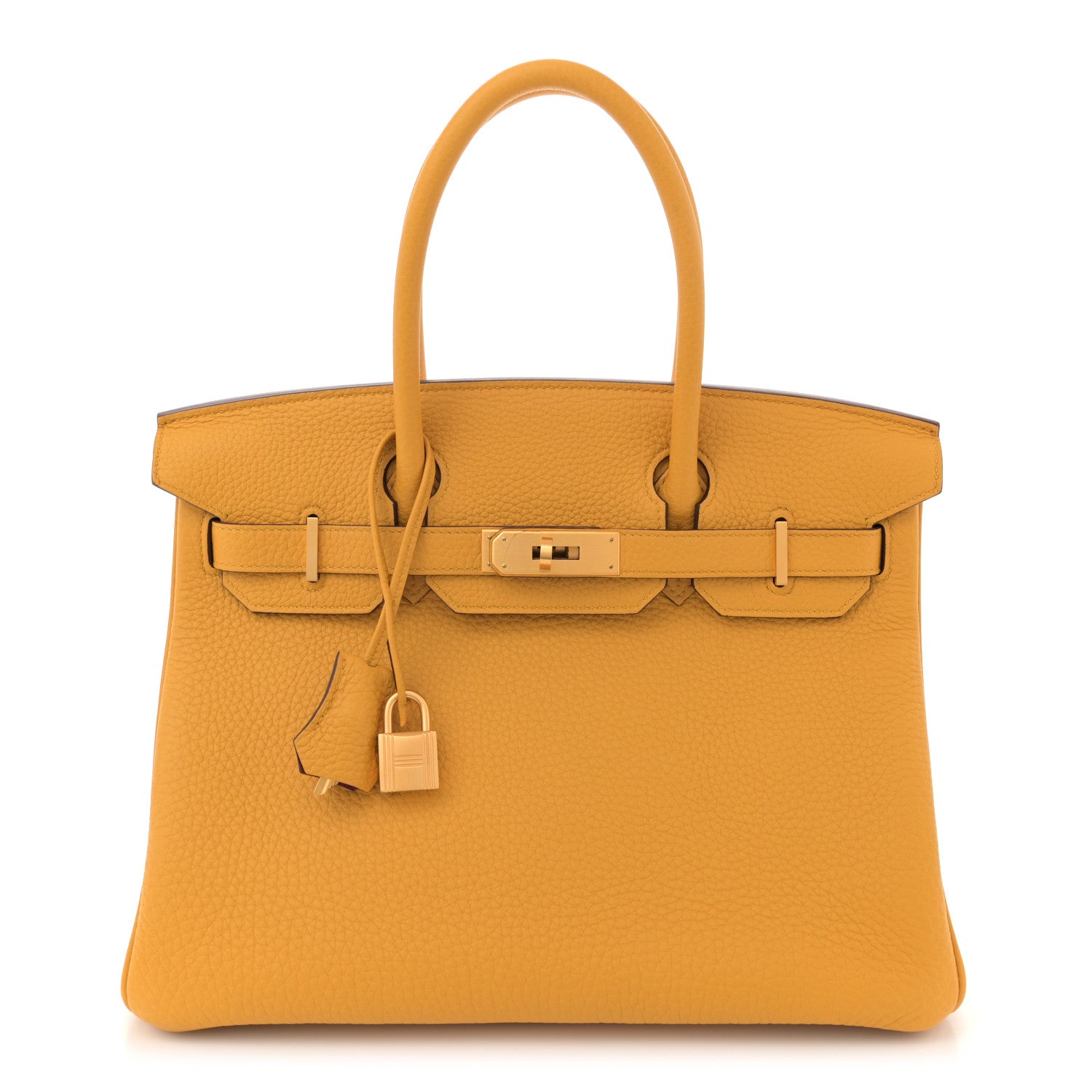 Hermes Togo Horseshoe Birkin 30 Jaune Ambre Rubis 1 of 11