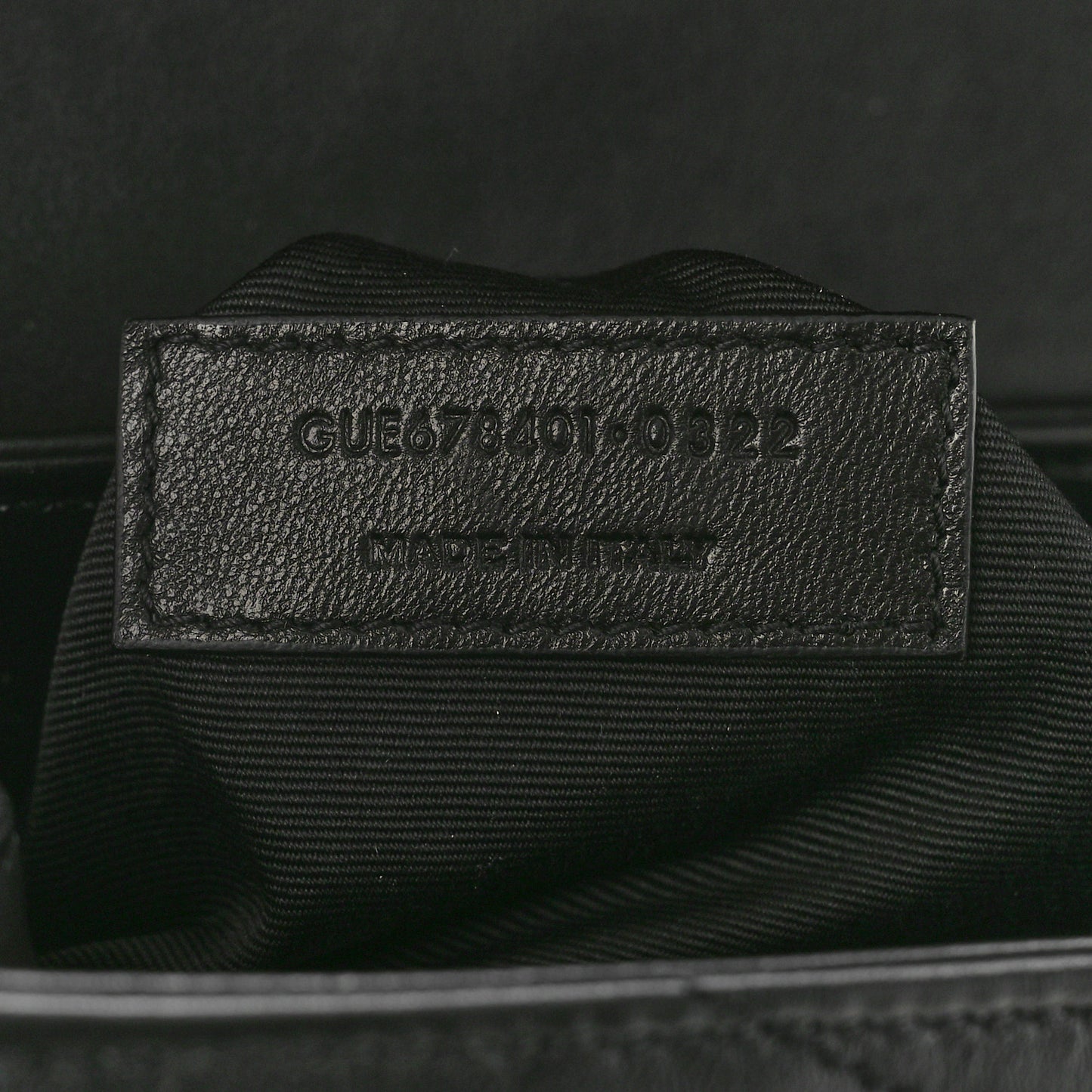 Calfskin Y Quilted Monogram Toy Loulou Crossbody Bag Black