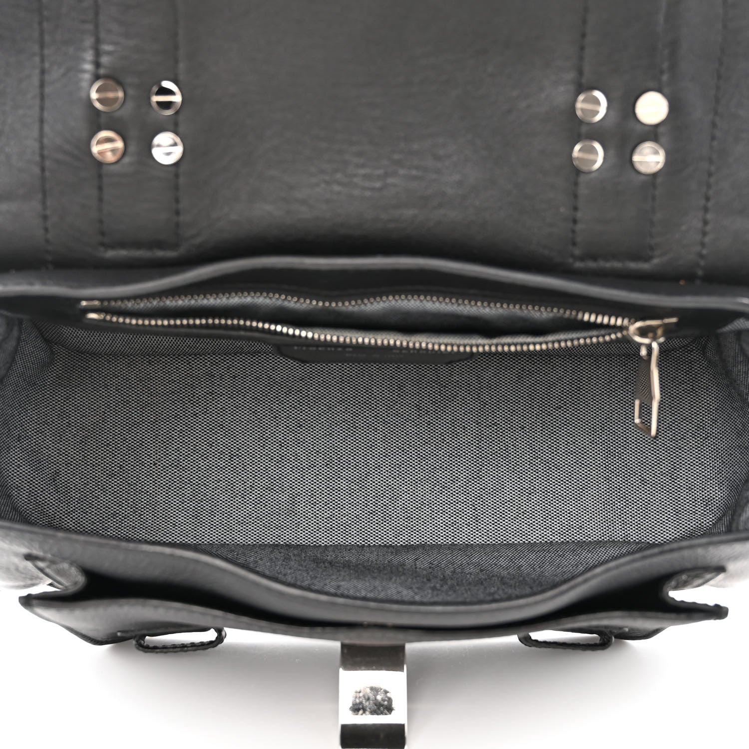 Proenza Schouler Grained Calfskin Tiny PS1 Satchel Black 5 of 11