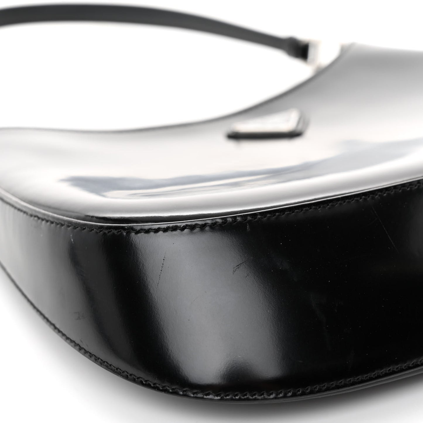 Spazzolato Cleo Shoulder Bag Black