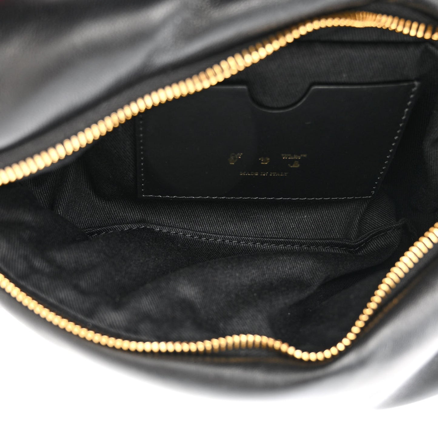 Calfskin Puffy Pump Pouch Crossbody Bag Black