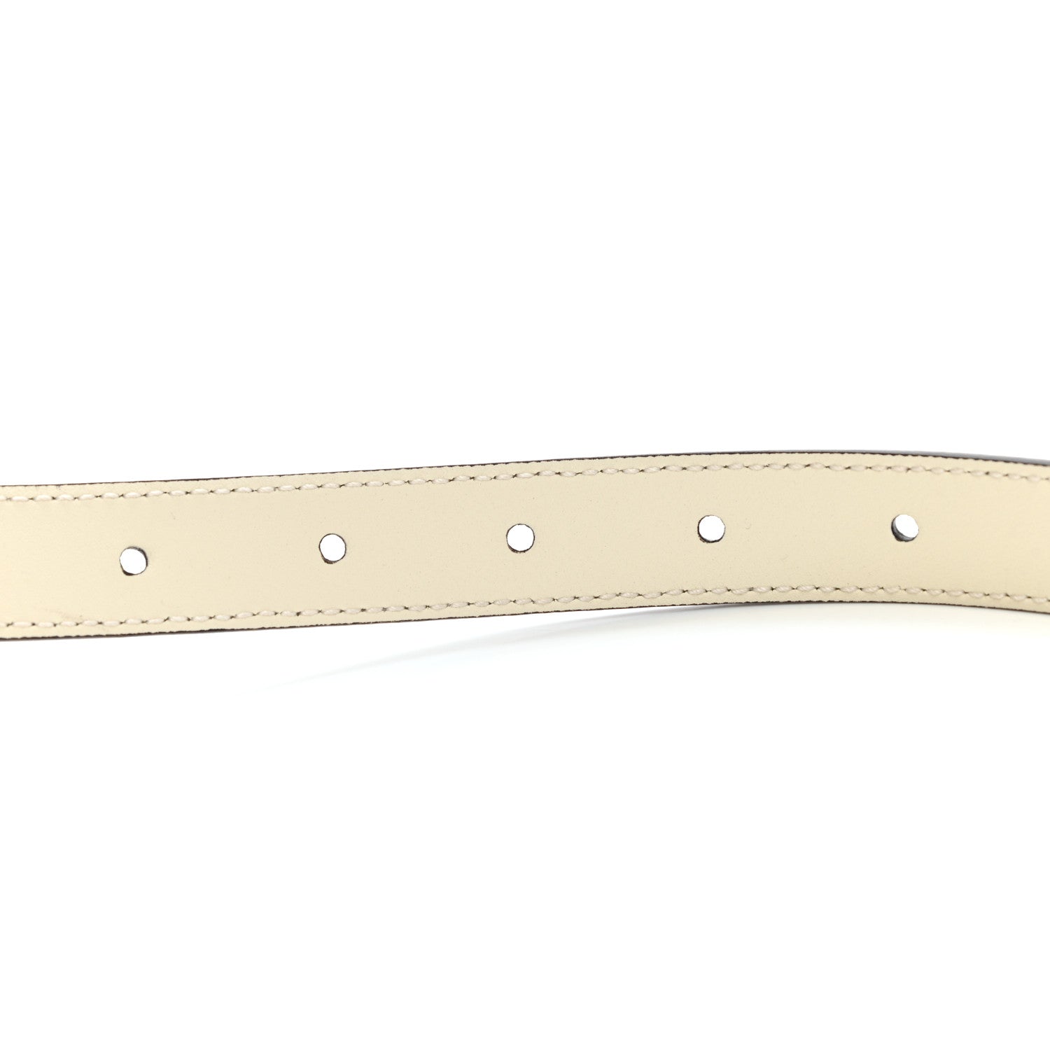 Gucci Calfskin Queen Margaret Bee Belt 80 32 White 4 of 6