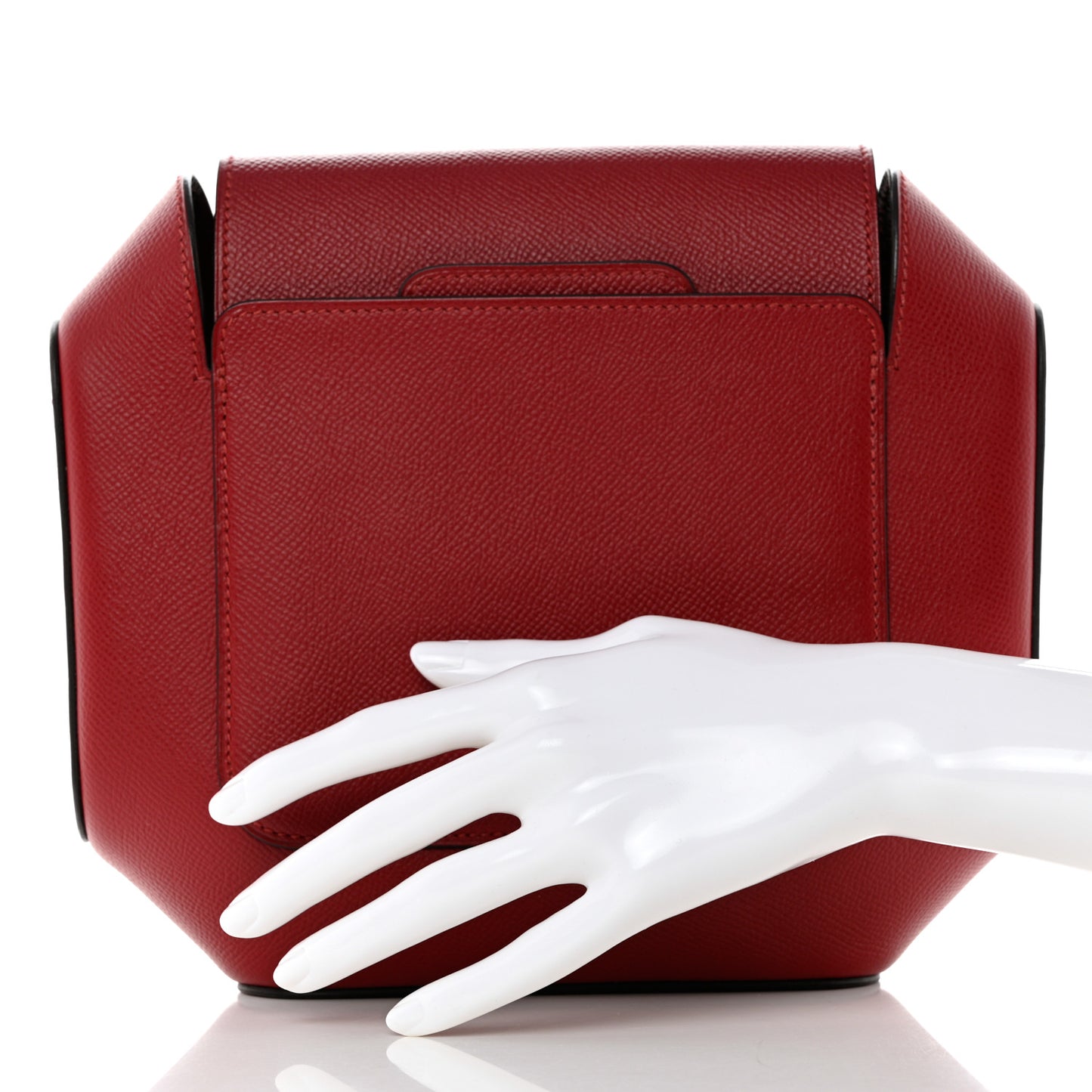 Epsom Octogone Clutch Rouge Grenat