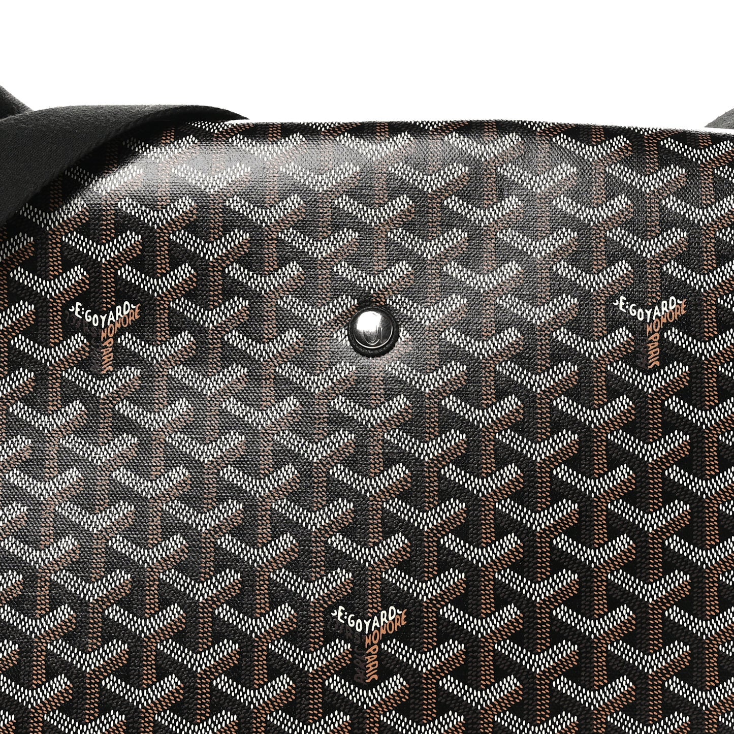 Goyardine Capetien Messenger Bag Black