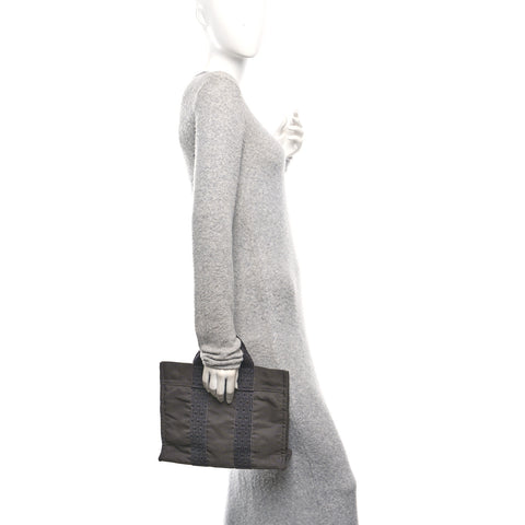 Canvas Herline PM Tote Grey