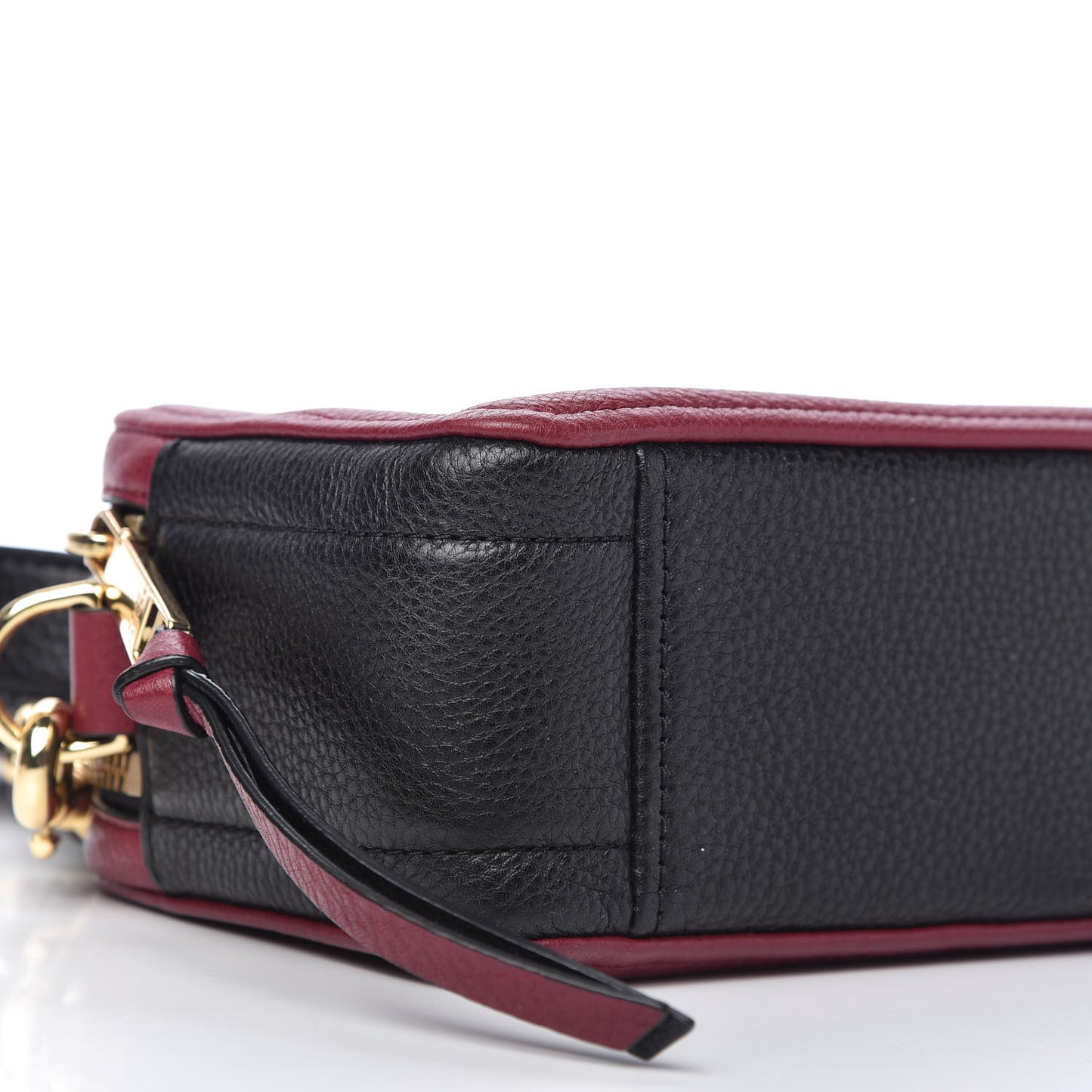 Supple Natural Grain Calfskin Softshot 21 Crossbody Bag Burgundy